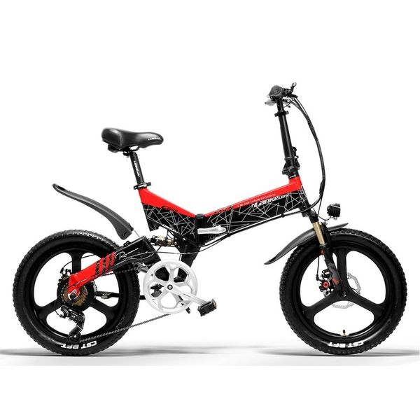 

folding electric bicycle 48v 13ah electric bike 20 inch snow electric bike removable lithium-ion battery 400w ebike, Silver;blue