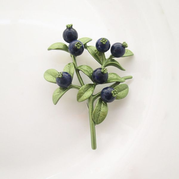 

pins, brooches fashion elegant brooch jewelry blueberry leaf lapis lazuli green paint antique retro exaggerated ladies square, Gray