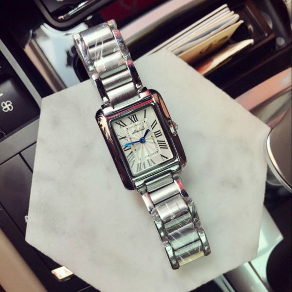 

women's watches Brand ladies square watch Full Steep Strap women bracelet watch reloj mujer elegante luxury designer LY191226