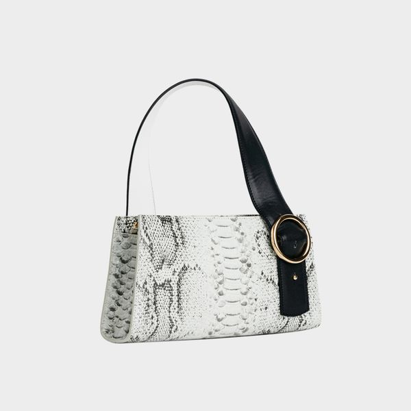 

bag niche design underarm shoulder bag women 2020 new snake pattern belt decoration messenger bags women purse and handbags