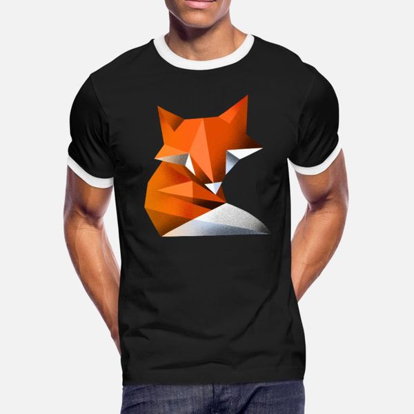 

fox t shirt men design cotton size s-3xl standard anti-wrinkle casual summer unique shirt