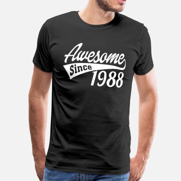 

awesome since 1988 t shirt men designs tee shirt plus size 3xl pictures sunlight comfortable summer natural shirt