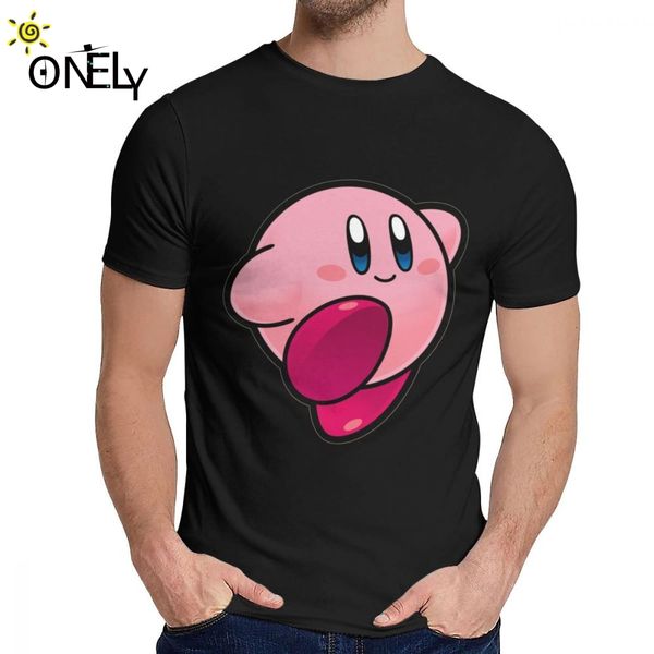 

summer man tee shirt kirby funny cute 100% cotton harajuku classic round neck hip hop tee shirt