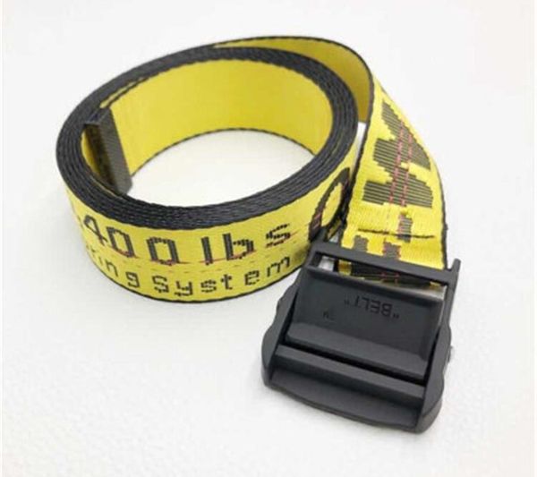 

60 styles hip hop off woven canvas belt printing double buckle punk waistbelt fashionable women men's wild white belt#834, Black;brown