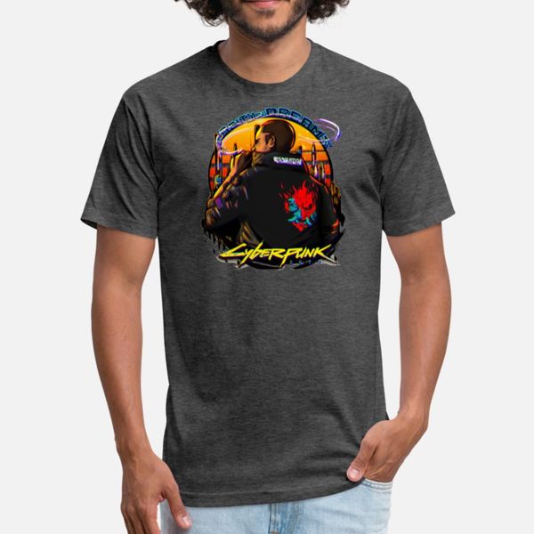

cyberpunk 2077 t shirt men personalized tee shirt o neck clothing anti-wrinkle basic spring slim shirt