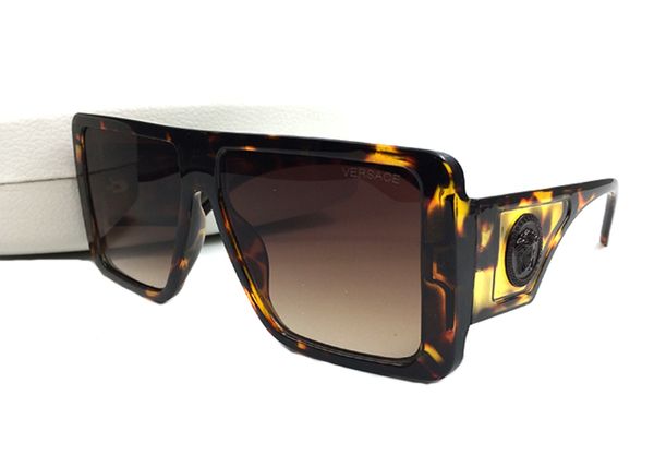 

2020 designer sunglass oversize shape women fashion original design classic decorative sunglass with original case, White;black