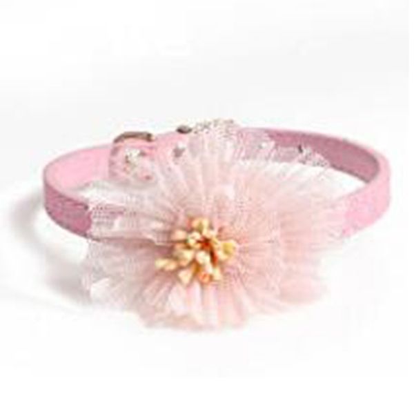 

dog collars & leashes flower collar pet pu cat accessories