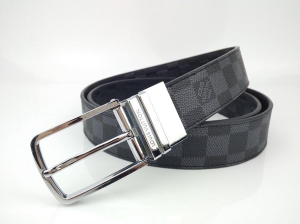 

men's genuine leather belt designer buckle belts men belts for men women fashion pin buckle mens designer belts, Blue;gray