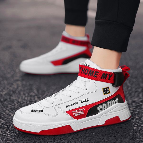 

men's shoes autumn and winter men's casual shoes messi high-outdoor canvas men non-leather casual, Black