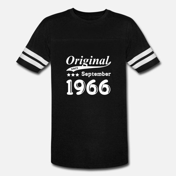 

original since september 1966 gift t shirt men designer tee shirt plus size 3xl pictures crazy basic spring unique shirt, White;black