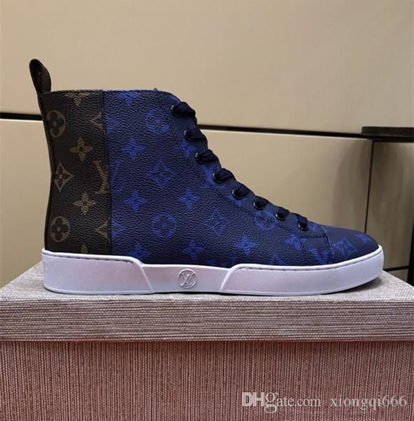 

high-men's designer, comfortable and versatile casual sneakers, men's high-shoesad, Red;white