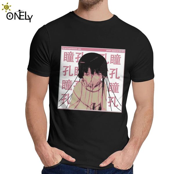 

round neck serial experiments lain t shirt 2019 new for male cotton homme tee shirt big size