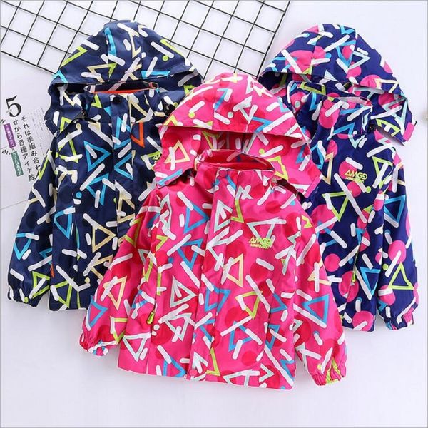 

autumn winter girls jacket for children clothes western style warm windproof warterproof three-in-one detachable thicken jacket, Blue;gray
