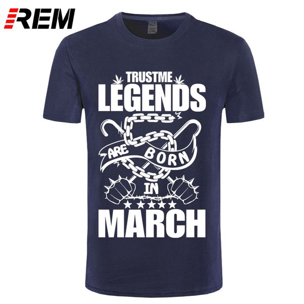 

rem mens fashion summer legends are born in march t-shirt - birthday 3d printed tee shirts
