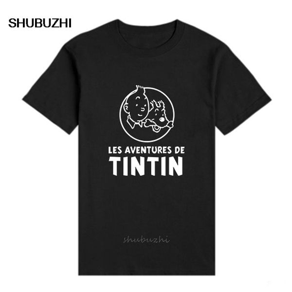 

новая мода футболки 3d мультфильм тинтин приключения классический анимация tshirts top тройники с коротким рукавом на заказ вскользь tshirts