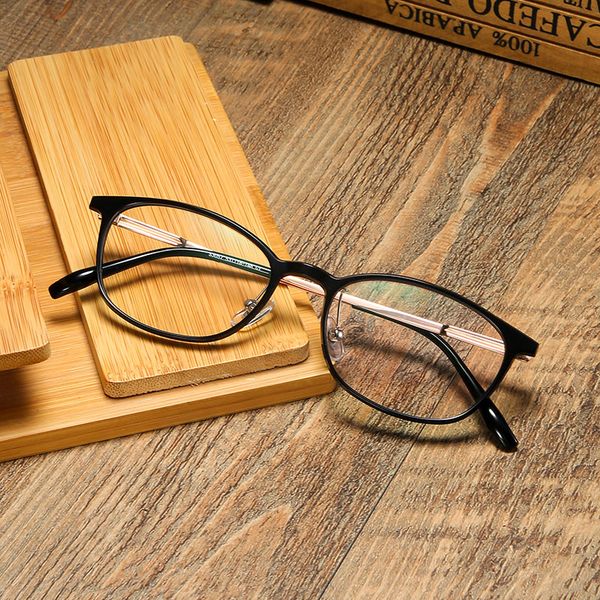 

pure b titanium optical glasses frame men vintage round prescription eyeglasses women retro myopia spectacles eyewear 3057, Black