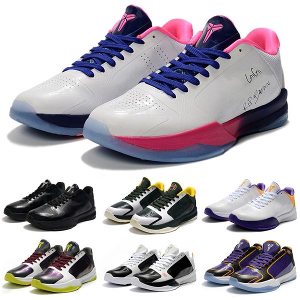 

women mens mamba sneaker 5 released protro basketball shoes black mamba five sneakers size 40-46