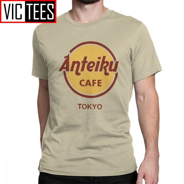 

anteiku coffee tokyo ghoul t shirt japanese anime kaneki ken t-shirt men tee shirt round collar cotton cloth design