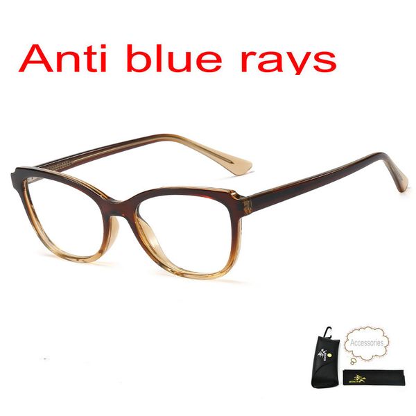 

2020 new anti-blue light glasses frames retro square ultralight men women optical fashion computer glasses fml, Black