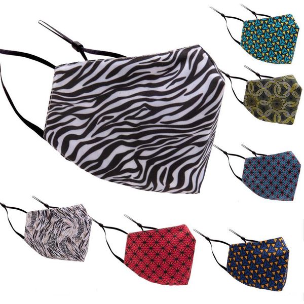 

50 pieces of fashion printed masks with filter 3-layer personalized masks dustproof pm2.5 spring thin cotton masks