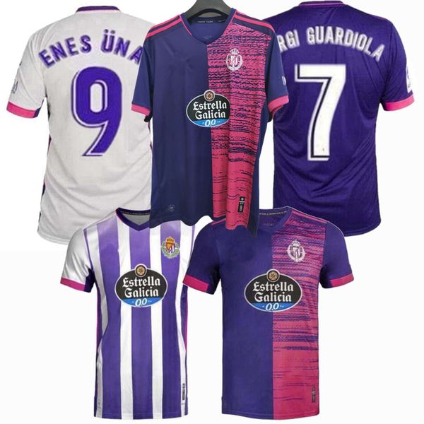 

20 21 real valladolid maillots de foot soccer jersey nacho óscar plano sergi guardiola home away 2020 2021 football men and kids shirt, Black;yellow