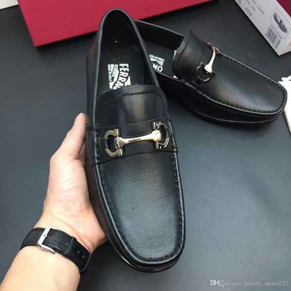 

2020 latest black leather casual shoes men's casual shoes fashion trend comfortable shoe size 39-44 type 39745400595a