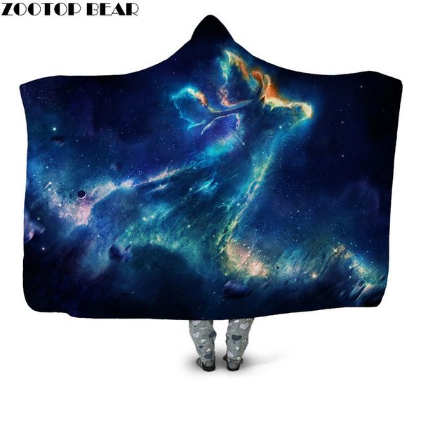 

blankets 2021 fashion hooded blanket sofa home youth office bedding wearable fleece for 3d print anime plush