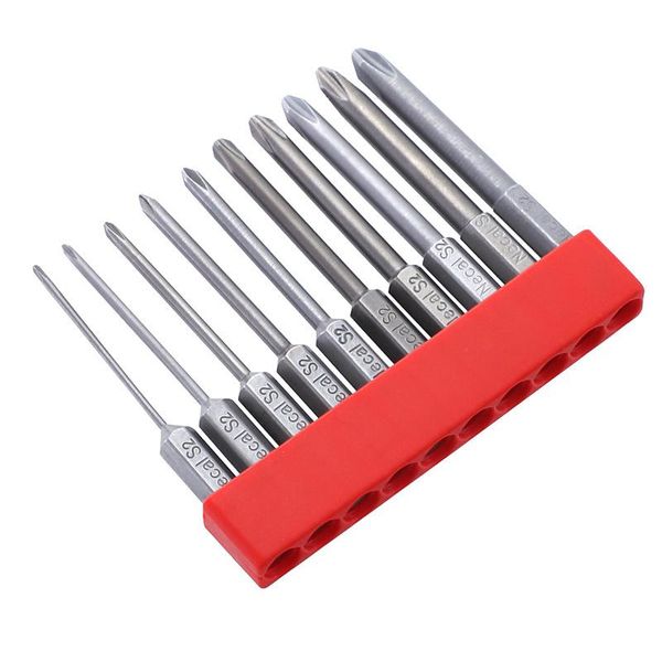 

10 pcs 65mm 1/4 hex shank cross head screwdriver bits magnetic electric driver hand tools