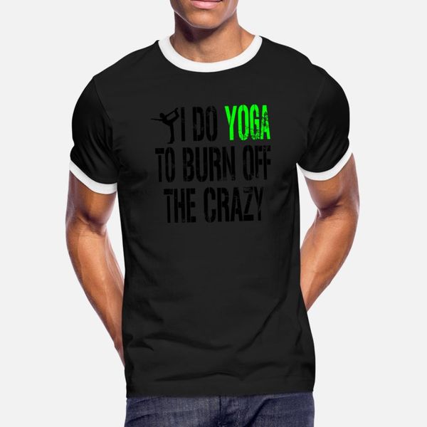 

yoga t funky jokes with black and green text t shirt men designer tee shirt s-3xl kawaii fit comfortable spring letters shirt