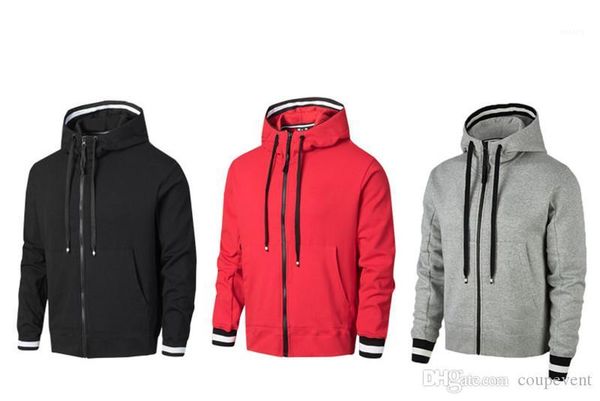 

coat active fashion zipper jacket casual long sleeves slim sweatshirt male coat designer mens cardigan, Black