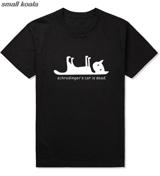 

schrodingers cat is dead funny printed mens t-shirt science geek the big bang theory sheldon cooper tbbt printed t shirt