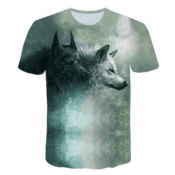 

wolf animal cool wolf male 3d print shirts anime funny anime men clothing