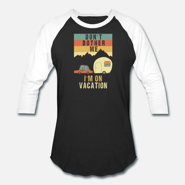 

sloth on vacation vintage camper camping holidays t shirt men printing short sleeve euro size s-3xl pattern gift authentic summer shirt