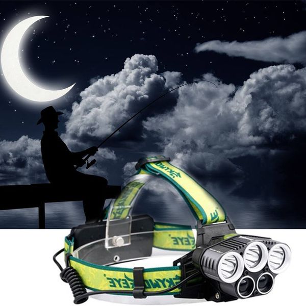 

led headlamp 60000lm 3 t6 + 2xpe fishing head lamp head torch lampe frontale frontal light outdoor led headlights usb