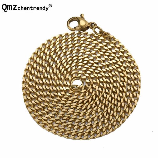 

10pc /lot fashion 2.3mm mens miain cuban necklaces hip hop men gold simple curb necklace jewelry wholesale price 60cm, Silver