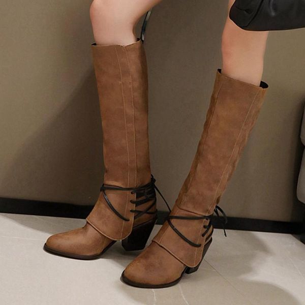 

sarairis 2020 новые поступления скольжения на шпильках колено высокие сапоги женская обувь весна осень ins моды сапоги женские обувь, Black