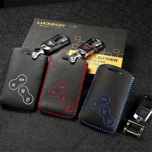 

leather key cover for renault koleos 2012 captur 2015 2016 car key case holder