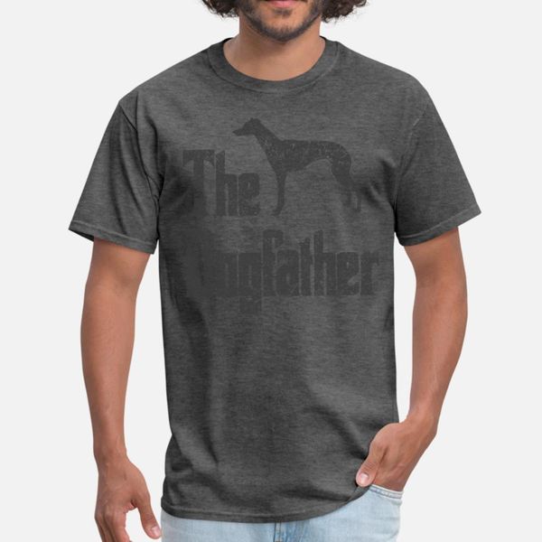 

the dogfather greyhound silhouette funny gift idea t shirt men design 100% cotton crew neck fit fashion spring standard shirt