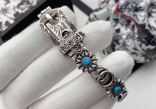 

16.18cm new sun flower ladies charm bracelet infinity bracelet fashion snap bracelet 925 sterling silver bracelets82, Golden;silver