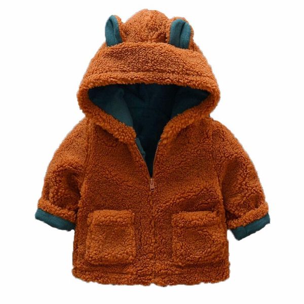 

новорожденные детская одежда осень зима теплая с капюшоном jacketcoat на 1-3 года малыш дети мальчик девушки мультфильм медведь верхняя одеж, Blue;gray