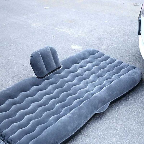 

car inflatable mattress air bed cushion back seat camping cover pump mat pillow