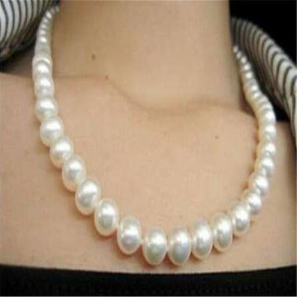 

collier de perles de culture akoya d'eau salÃ©e blanche 8-9mm, Silver