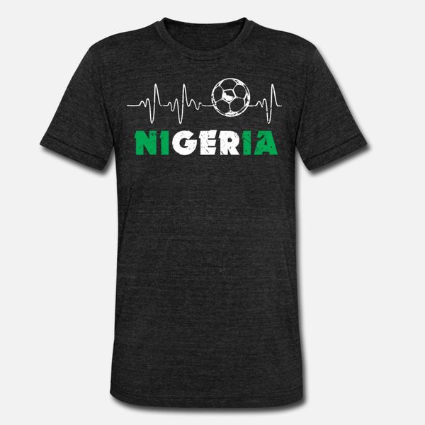 

nigeria heartbeat t shirt men create cotton size s-3xl standard anti-wrinkle humor summer style pictures shirt