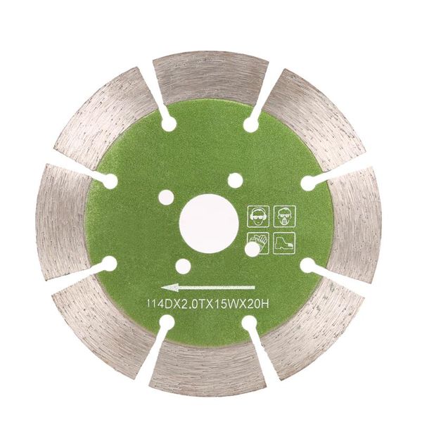 

114*2.0*20mm dry cutting segmented diamond cutting blade with cooling holes 20mm inner diameter marble granite tile incising