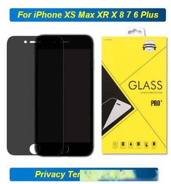 

9h 2.5d privacy tempered glass screen protector for iphone se 2020 11 pro max xs xr max x 8 7 plus 6 6s 5 5s anti-spy film good quality