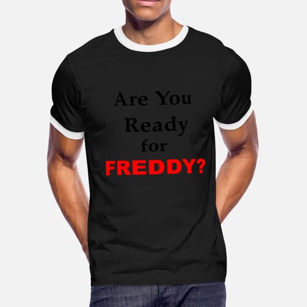 

ready for freddy t shirt men printing short sleeve s-xxxl homme famous new fashion spring unique shirt
