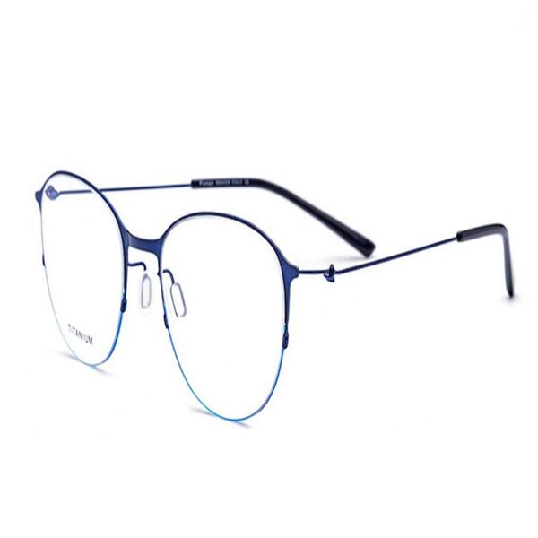 

fashion round frame titnaium ultrlight prescrptions lens eyewear red blue anti-fatigue goggle brand reading eyeglasses, White;black