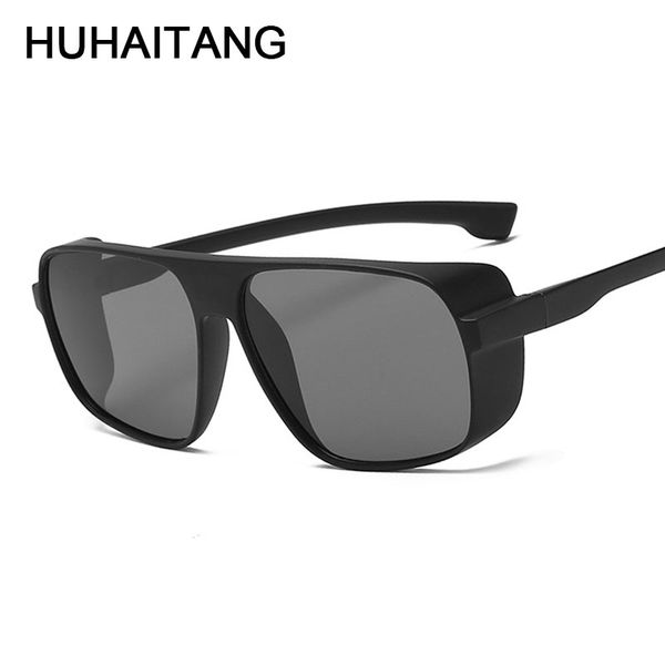 

huhaitang cool men outdoor sunglass vintage simple frames sunglasses women retro sun glasses mens 2020 designer, White;black