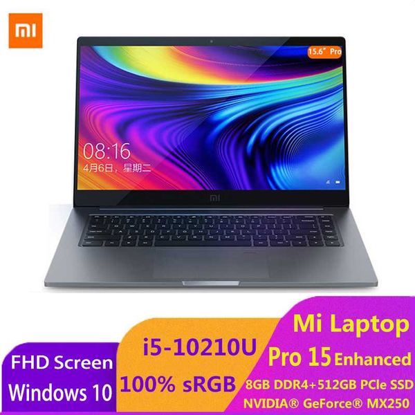

mi lappro 15 enhanced notebook intel -10210u mx250 8gb ram 512gb ssd windows 10 ultra slim fhd screen computer