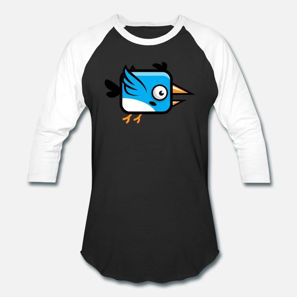 

little squared blue bird t shirt men custom 100% cotton s-3xl leisure loose fashion spring autumn unique shirt